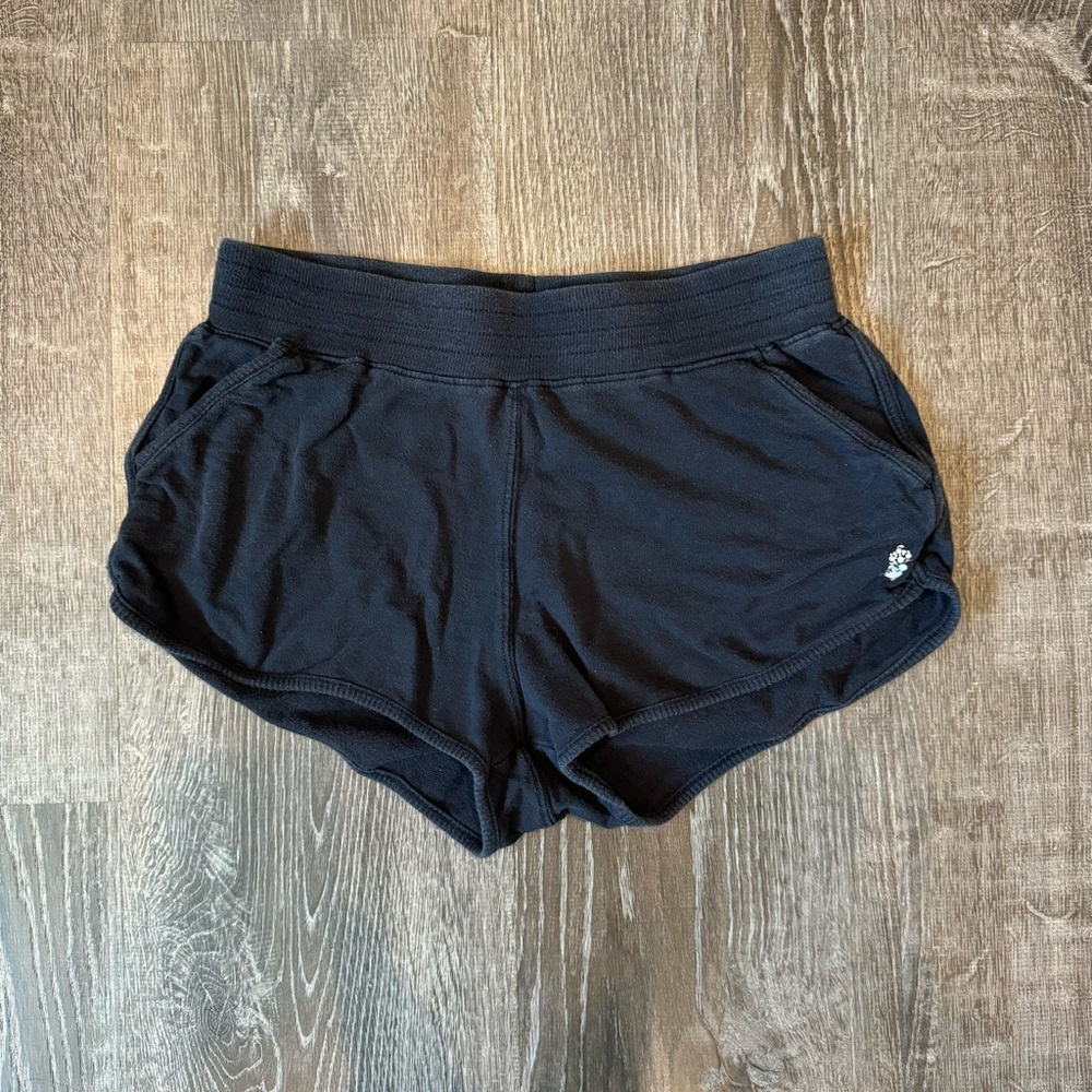 FP Movement Black Athletic Shorts Lightweight Moisture-Wicking